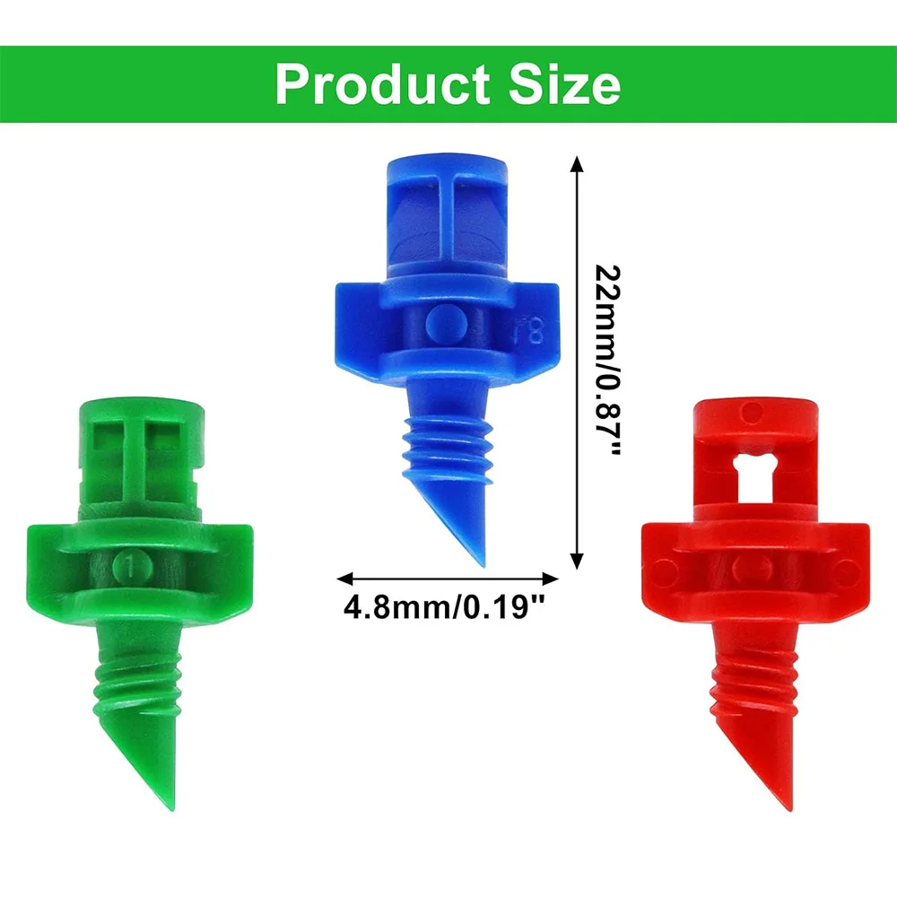 80Pcs 90/180/360 Degree Misting Sprinkler Adjustable Control Valve Switch for Greenhouse Fruit Tree and Plant Watering System
