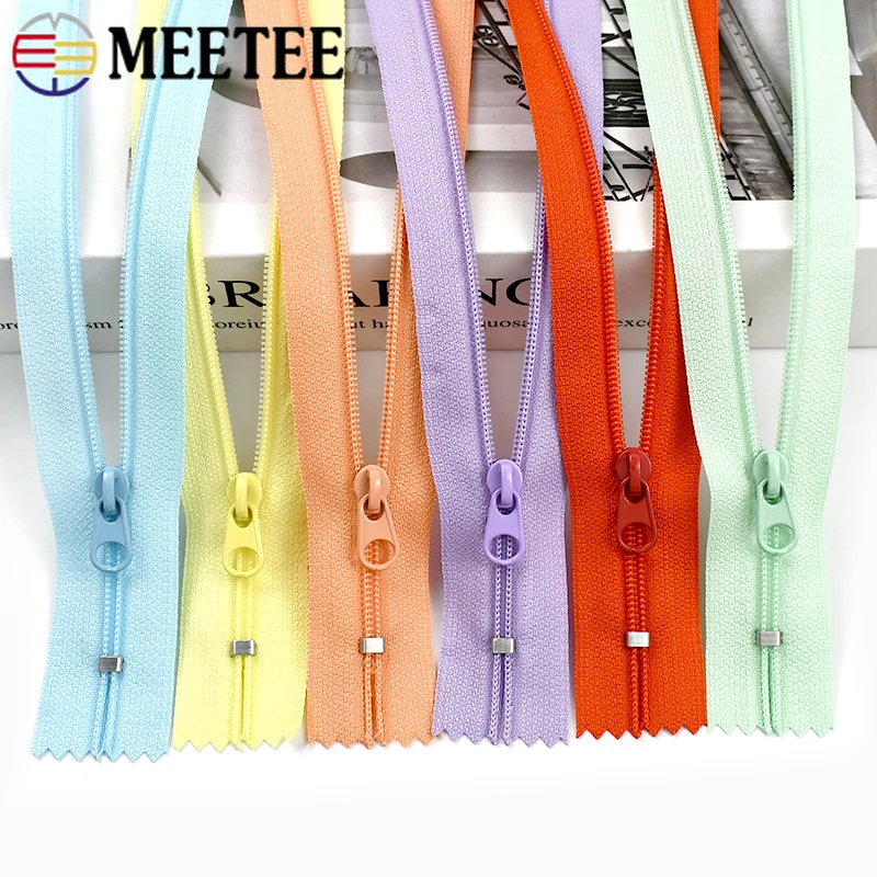 

5-20Pcs 3# Nylon Zippers for Sewing 20cm Close-End Zip Closures Pocket Colorful Zipper Bag Garment Zips Repair Kits Accessories