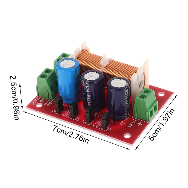 يلي- 2088400 W 2-way مكبر الصوت الدائرة باس ثلاثة أضعاف كروس مغو عالية الأداء لوحة مرشح الصوت