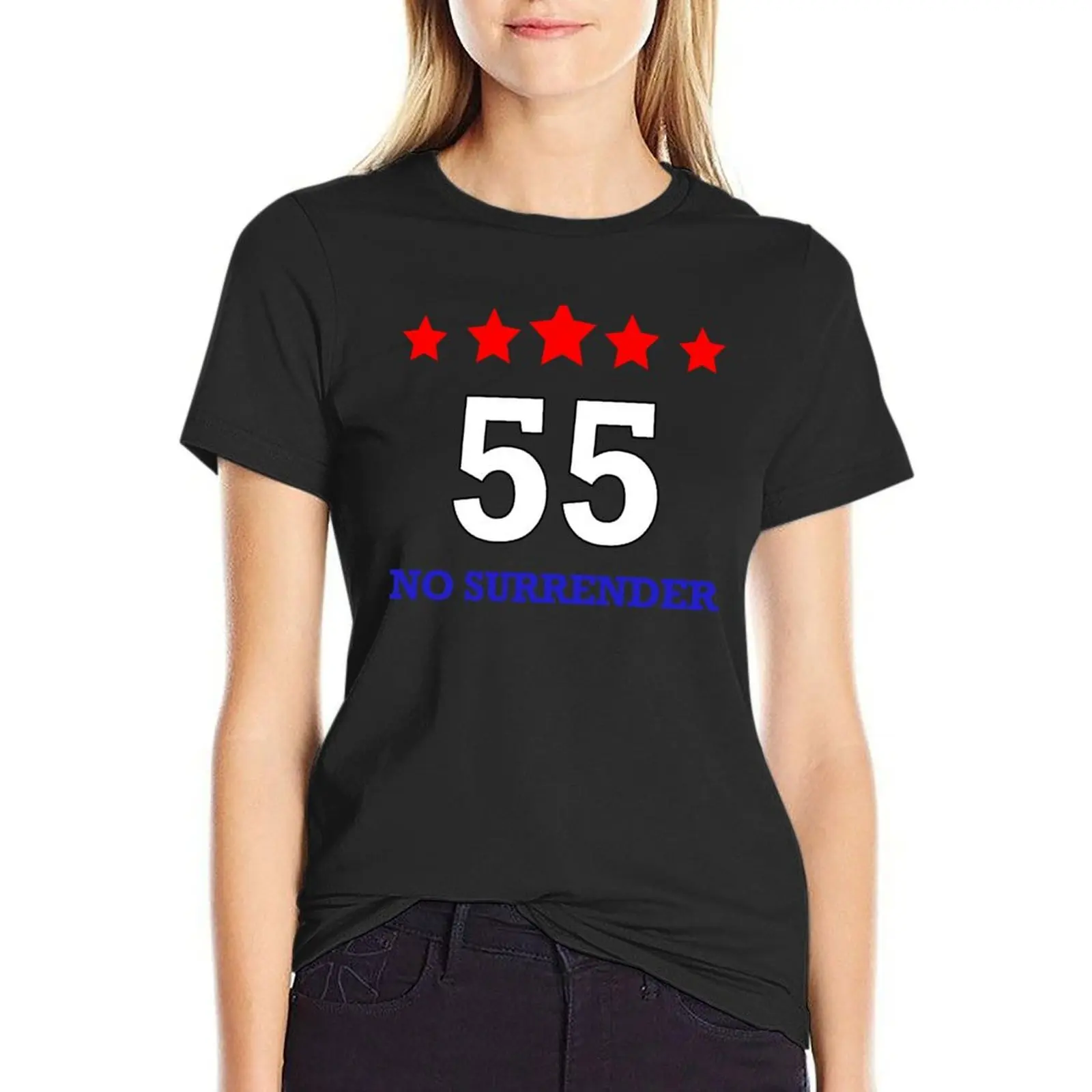 Rangers 55 T Shirt Blue T-Shirt female oversized Woman clothing