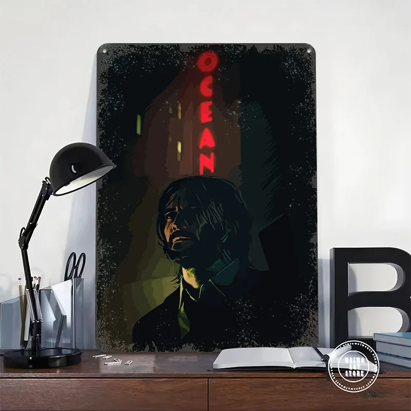 Deus Ex 2 Personalized 3D Textured Metal Poster Wall Art Tinplate Sign for Luxury Home Decor Items Gamer Room Decoration Cozy