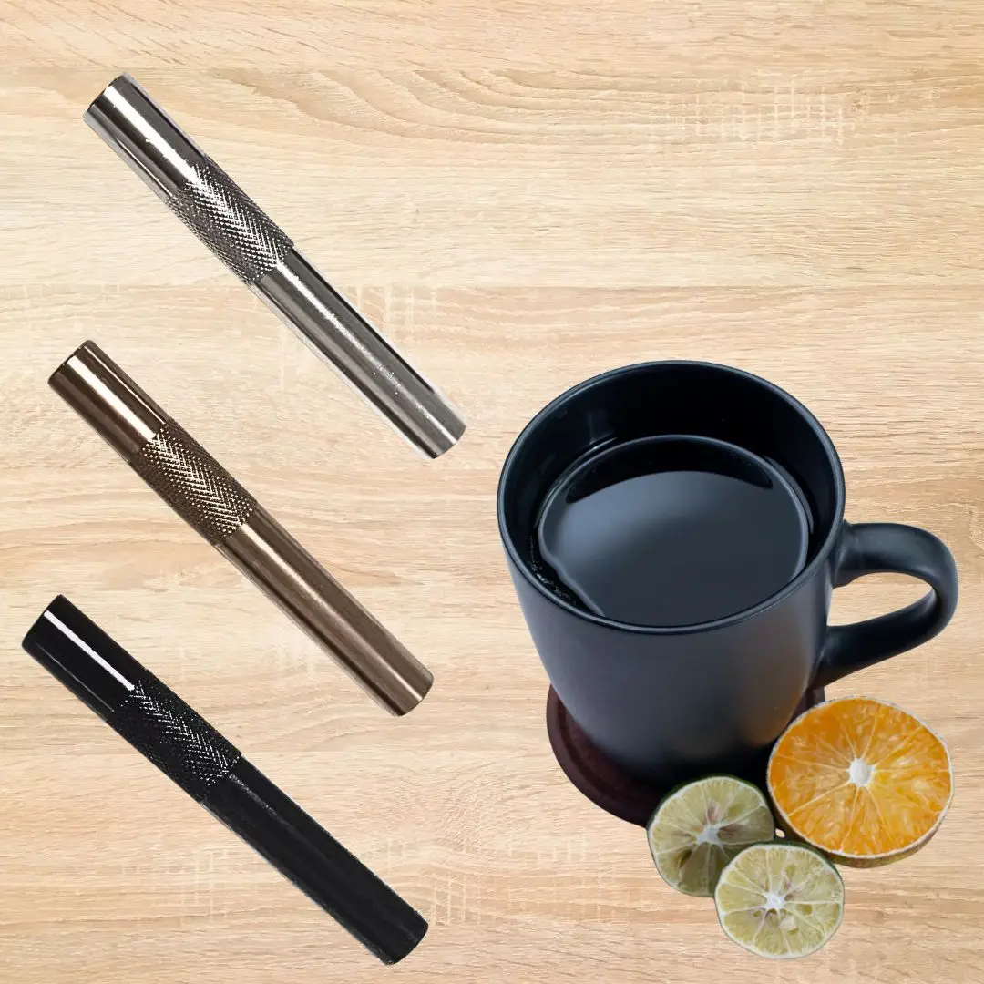 High Quality Aluminium Alloy Tube Metal Straw Cool Gadget for Men Durable Fashionable Straws