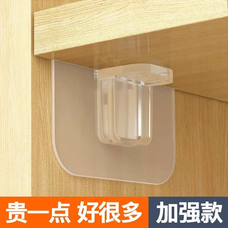 4pcs Adhesive Shelf Support Pegs Shelf Support Adhesive Pegs Closet Cabinet Shelf Support Clips Wall Hangers Strong Holders