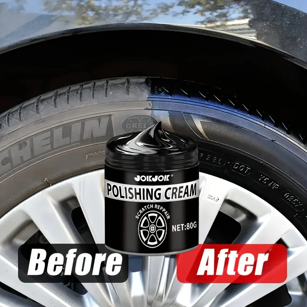 Langlebige Autoreifenpolitur und Schutzpaste – Anti-Aging-Glanzverstärker, UV-/wetterfest, kratz- und staubbeständig,