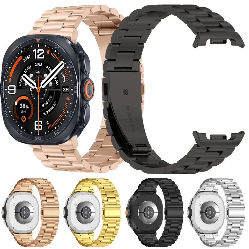 Metallarmband für Samsung Galaxy Watch Ultra 2 47 mm, keine Lücken, Ersatzarmband, Galaxy Watch 9–8 44 mm, 40 mm/8 Classic 46 mm Gürtel