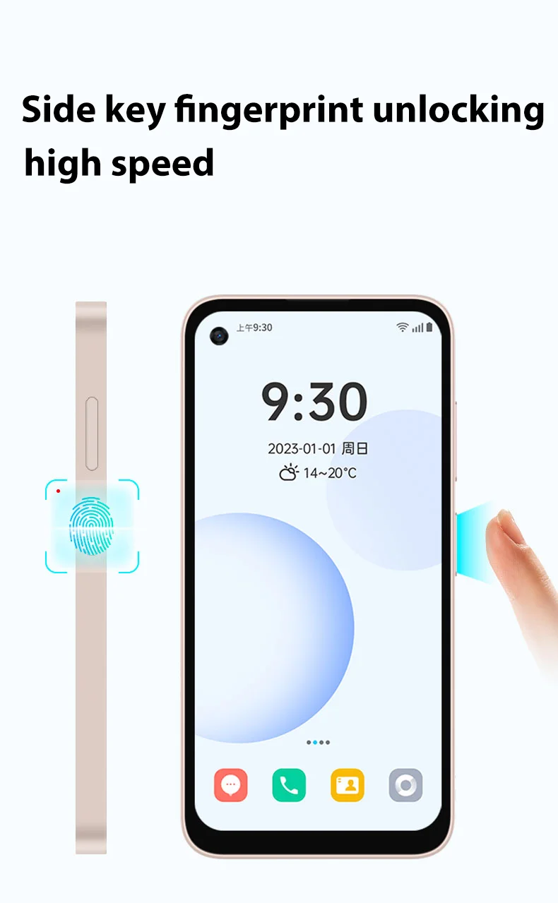 Qin 3 Ultra Google Version Play Store Global Android 12 MTK G99 5.02 Inch 8GB 256GB Multilingual Mini Smart Phone
