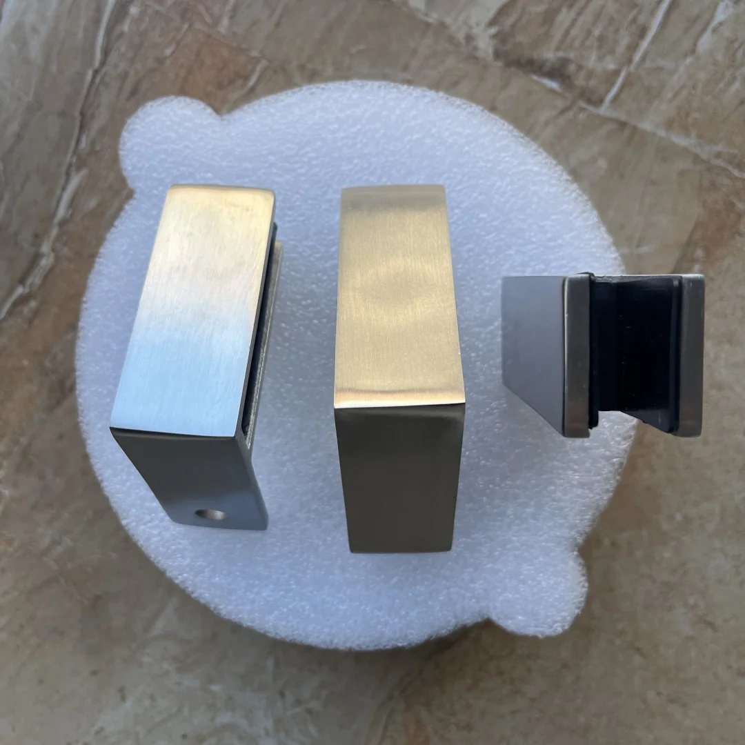 304 Stainless Steel 90 180 Degrees Glass Clamp Non-Drill Clip For Handrail Railing Swimming Pool Fence Joint 16-20mm
