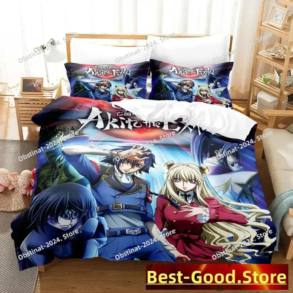 

Hot Sale CODE GEASS Bedding Set Single Twin Full Queen King Size Bed Set Aldult Kid Bedroom Duvetcover Sets Anime Bed twin set
