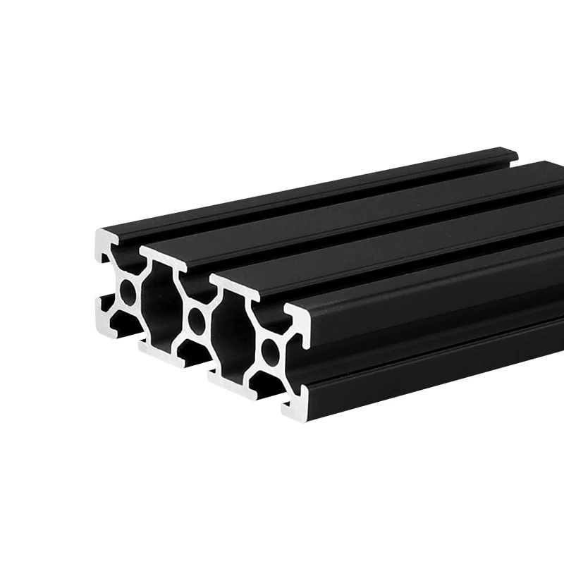 1/4Pcs Black 2060 T-Slot European Standard Anodized Aluminum Profile Extrusion 100-1000mm Length Linear Rail for CNC 3D Printer