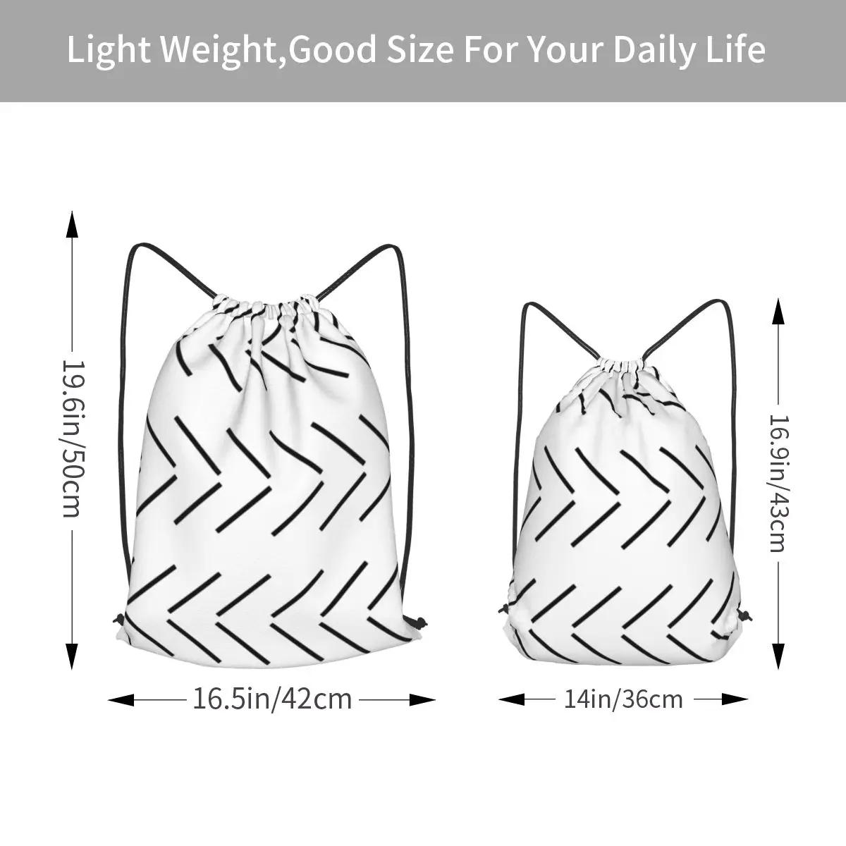 African Mud Cloth Arrows Backpacks Fashion Drawstring Bags Sports Bag Book Bags for Travel School