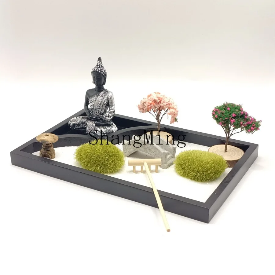 

DSA Buddha home decoration ornament handicrafts garden landscape zen sand table decoration ornament