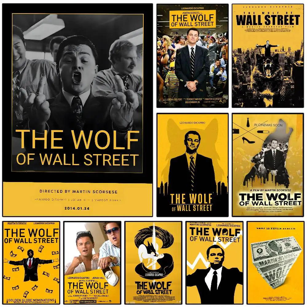 Black Comedy Crime Movie The Wolf of Wall Street-S Canvas Pr