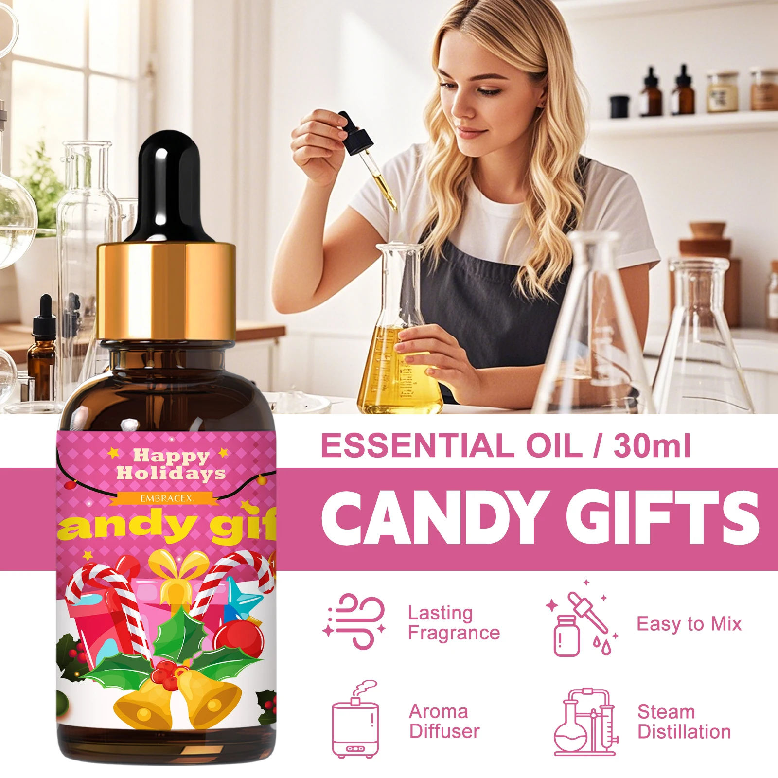 Huile parfumée 30 ml, cadeaux - Xmas Home Fragrance avis et prix