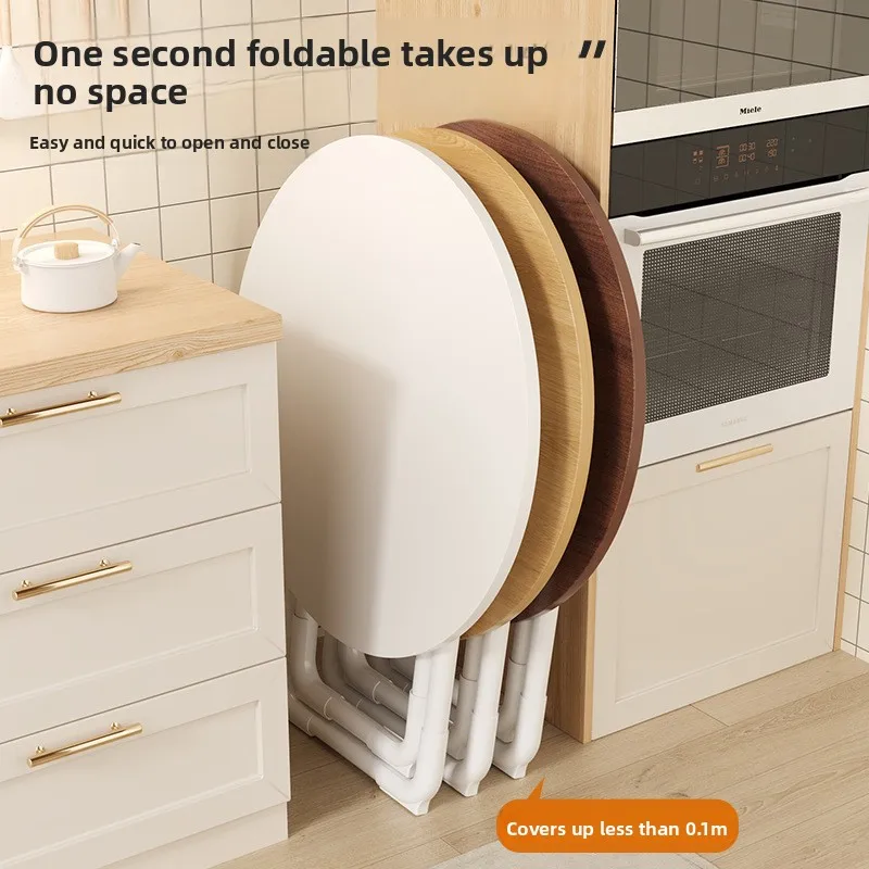 Picture 3: Folding table Simple dining table Round table