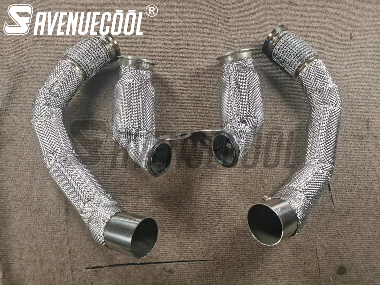 

AVENUECOOL Exhaust System High Performance Downpipe for BMW M5 F90 4.4T 2018-2023 With Heat Shield Racing Pipe