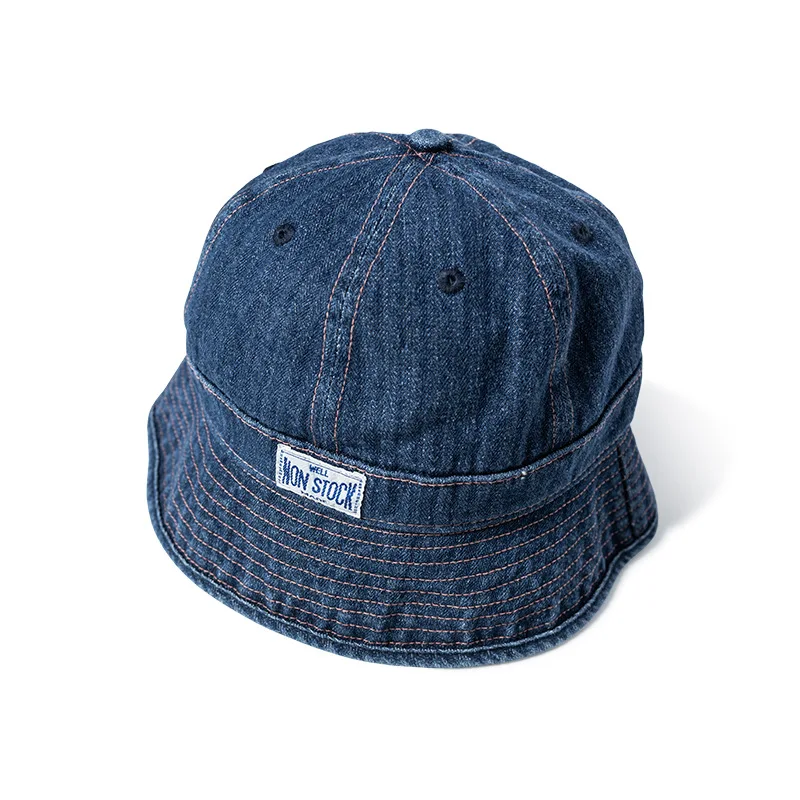 Japanese Kapital Vintage Sunshade Men's Washed Cowboy Fisherman's Hat Dome Outdoor Basin Caps