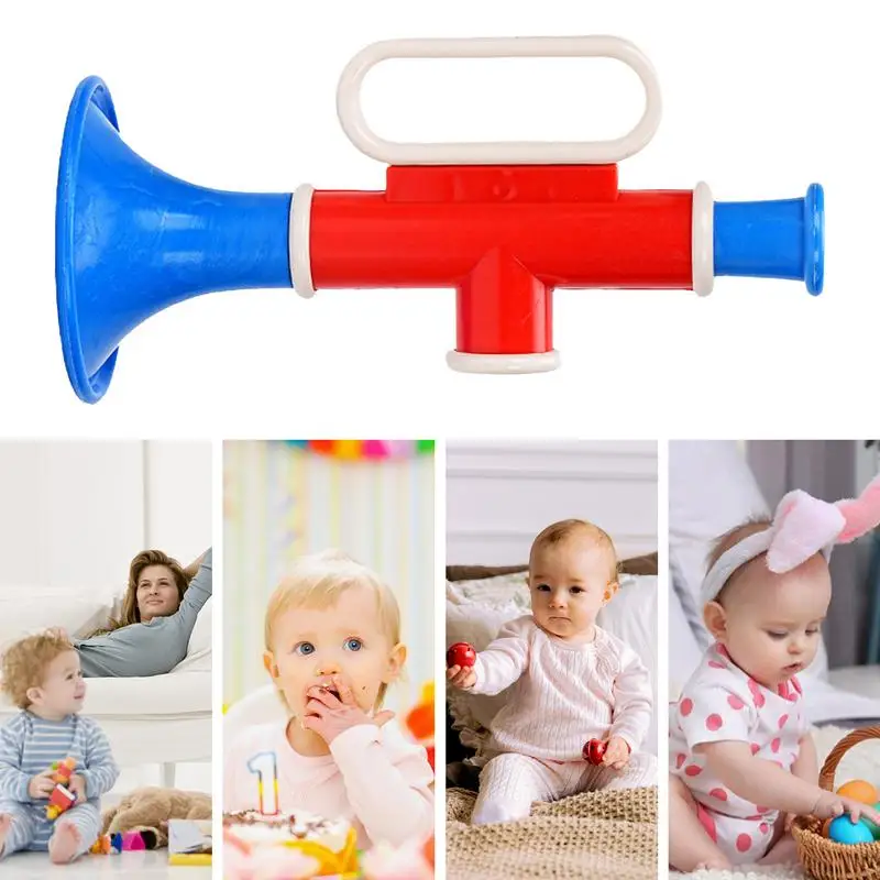 Trompeta de juguete para niños, instrumentos musicales, creador de ruido para fiestas de Año Nuevo, eventos para niños, favores de fiesta, clase de música, escenario