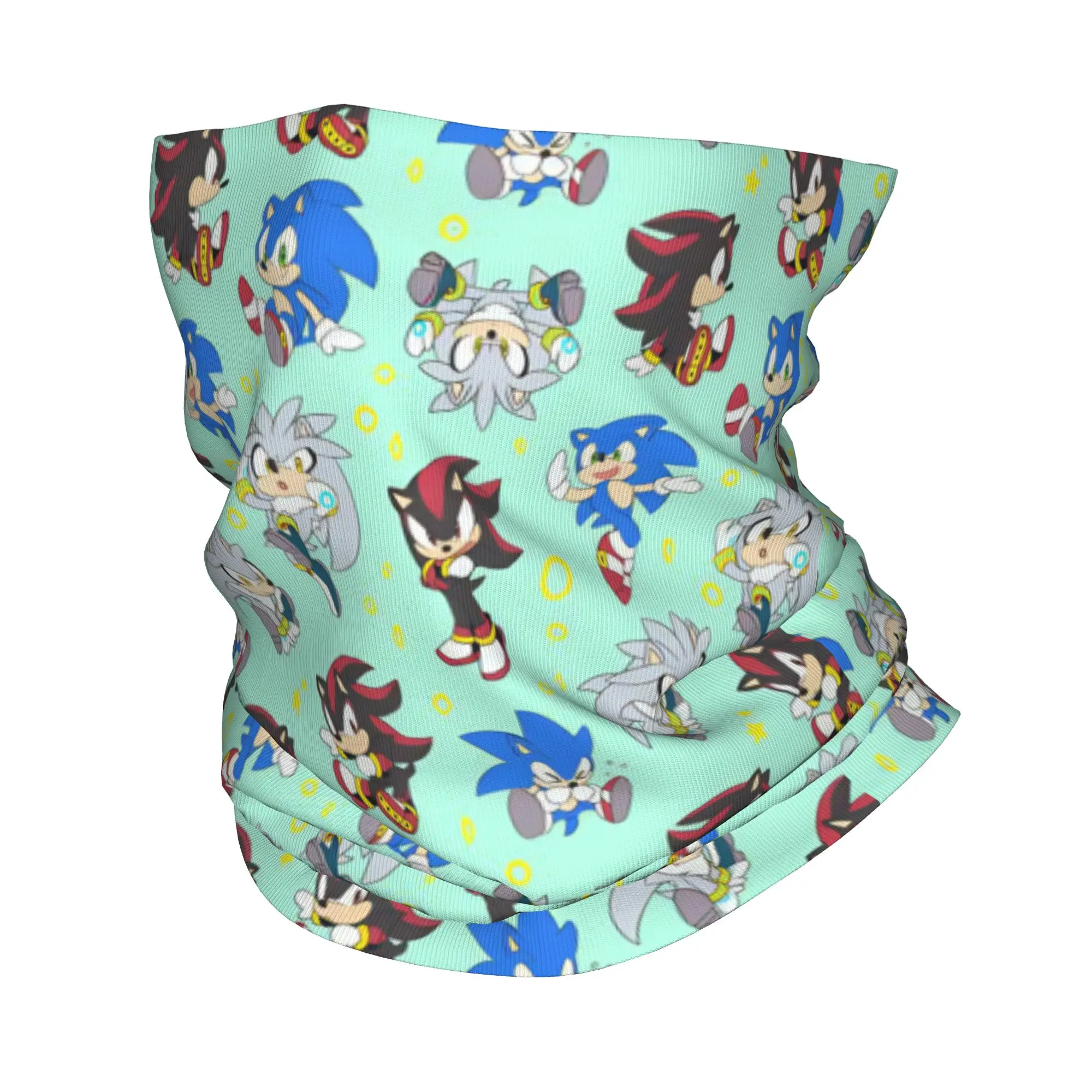 Soniced Video Games Bandana Neck Cover Mask Scarf Multifunctional Cycling Scarf Outdoor Sports for Men Women Adult All Season