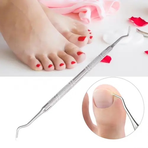 Imagen 2 del producto Lima levantadora de uñas encarnadas de doble cara, herramienta de corrección para el cuidado de manicura y pedicura, gancho para el cuidado de las uñas de los pies, herramienta limpia para el cuidado de los pies