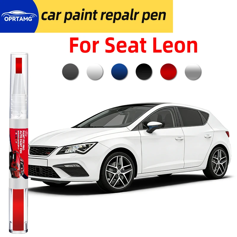 Caneta de Reparo de Pintura Automotiva para Seat Leon 1999-2025, Caneta de Tinta para Carro, Reparo de Arranhões Automotivos, Acessórios e Gadgets par