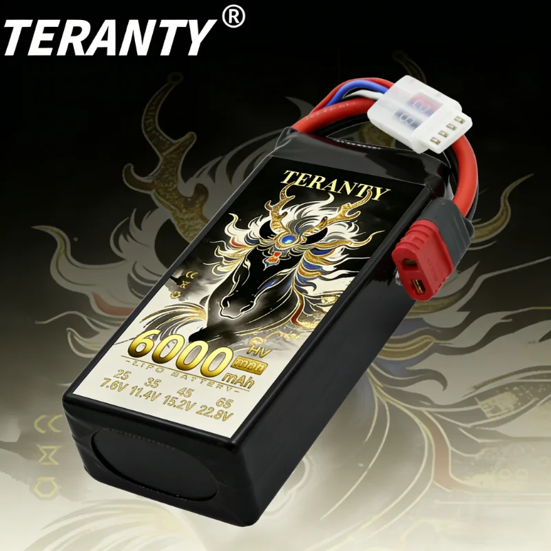 2026 1pcs TERANTY 3S 6000mAh Shorty Lipo Battery 11.4V 120C with T/XT60 Plug for RC Car Truck Drone Airplane FPV RC Hobby Parts