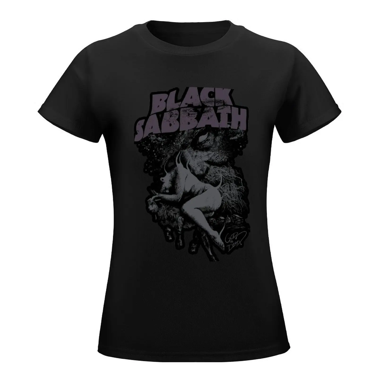 Warna Black Gak Oleh Sabbath T-Shirt female oversized tshirts woman