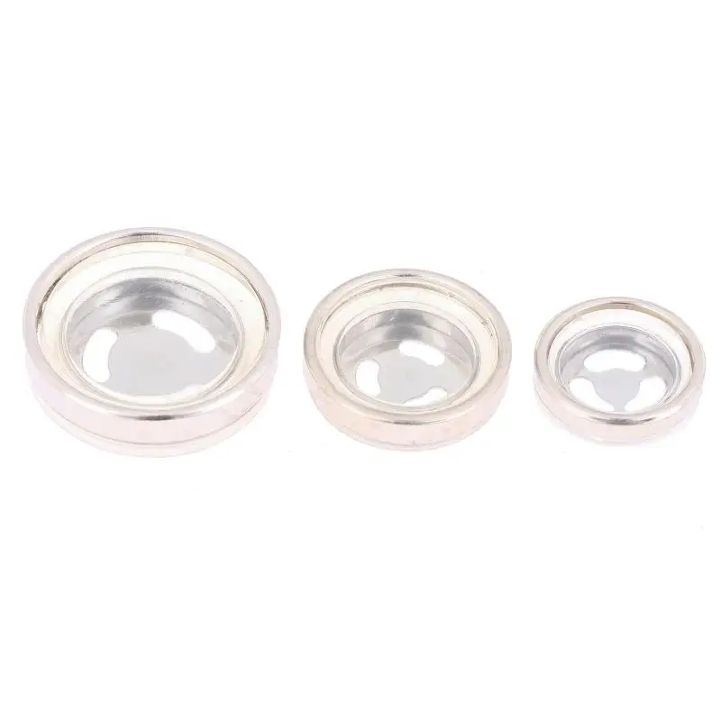 Motorcycle Brake Master Cylinder Sight Glass 10Pcs Oil Reservoir Window Repair Kit for Motorbike Hydraulic Maintenance Tasks