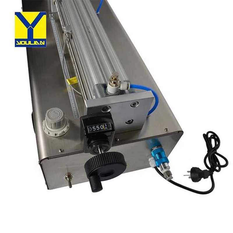 G1WYD Полуавтоматическая пневматическая настольная машина для розлива жидкостей с одной головкой для жидких бутылок, напитков, сока, масла, шампуня, стеклянного пакета