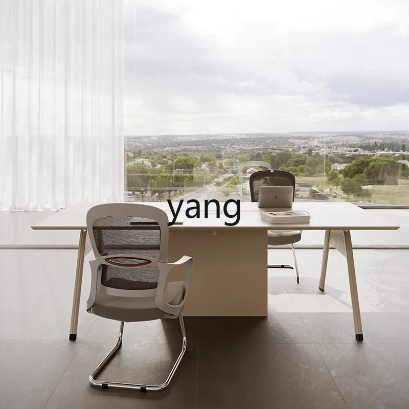 

Lmm modern minimalist negotiation table and chair combination, small conference room table