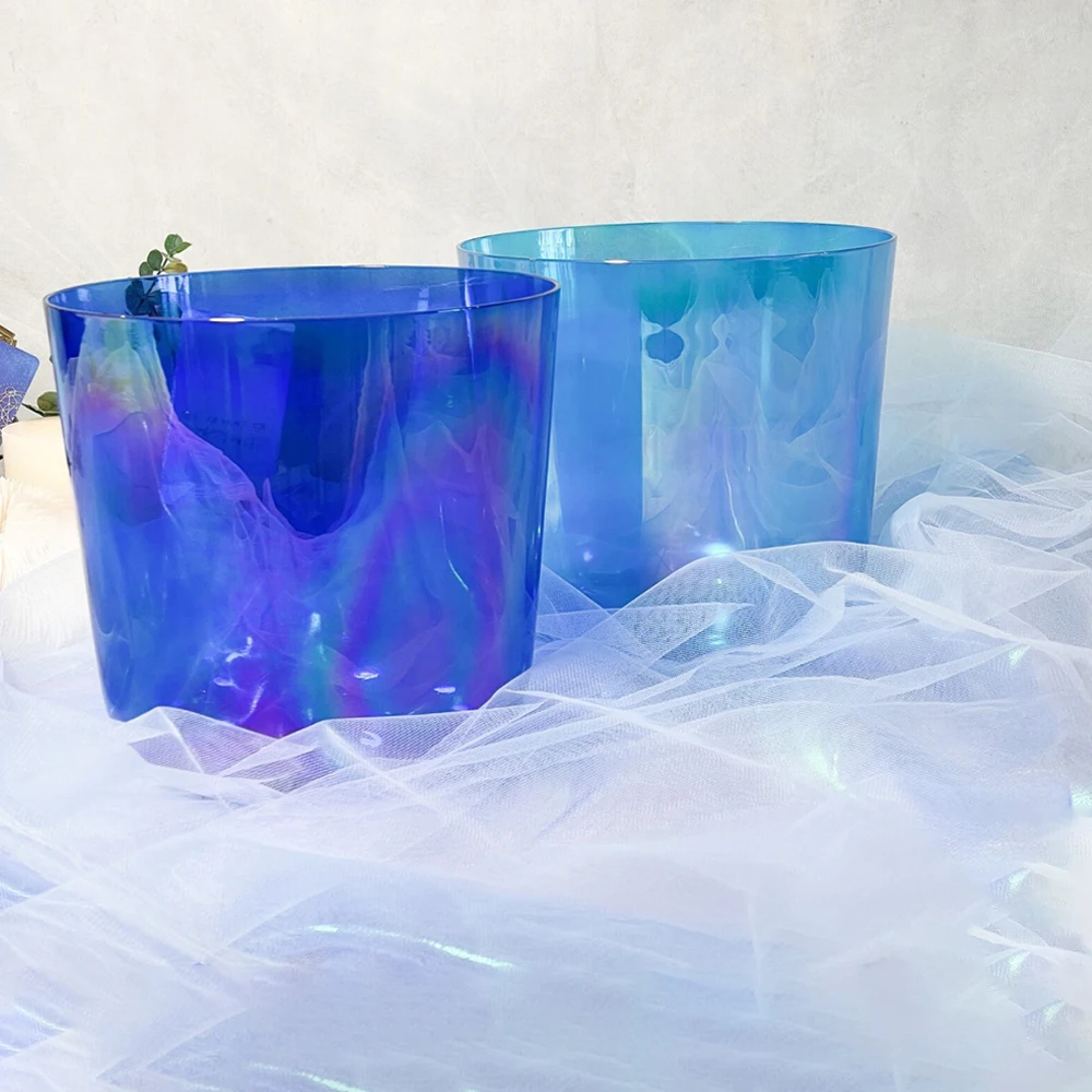 Hye-eun Cosmic Light Clear Crystal Singing Bowl 6inch 432HZ ABCDEFG note Sound Bowl