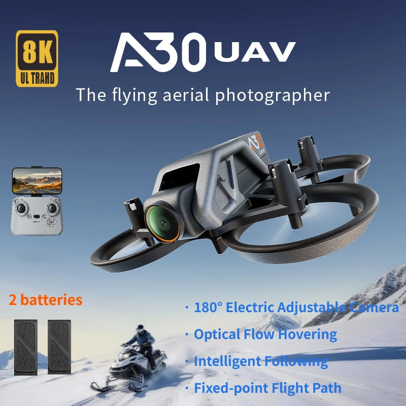 Nuevo Mini Dron 8K HD 180 °   Helicóptero Eléctrico Pequeño con Cámara Ajustable, Mantenimiento de Altitud, Flujo Óptico, Quadcopter RC, Juguete para Niños, Regalos