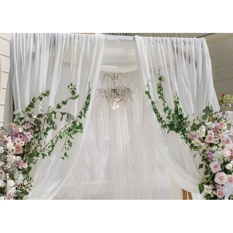 SHENGYONGBAO kain seni kustom fotografi pernikahan latar belakang bunga dinding hutan Danquet foto latar belakang Studio alat peraga HL-08