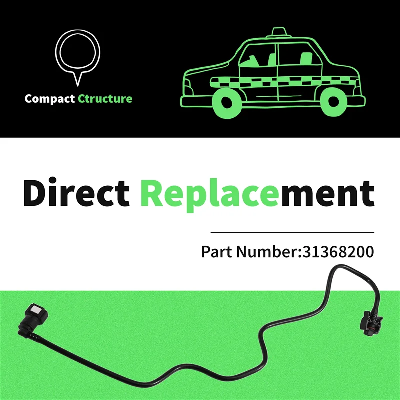 

For Volvo S60 S80 V70 XC60 XC70 Cooling System Expansion Tank Breather Radiator Hose Pipe 31368200