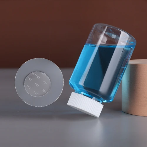 Imagen 2 del producto Frasco transparente de 30/50/100/500ml, botella de clasificación de plástico PET, botella de muestreo sellada de boca ancha, venta al por mayor