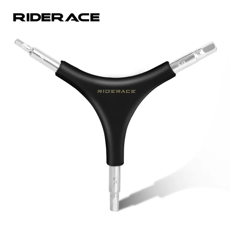 RIDERACE clé hexagonale à 3 voies clé Allen en forme de Y outil de réparation de vélo CR-V acier 4mm 5mm 6mm 3 en 1 outils de VTT vtt