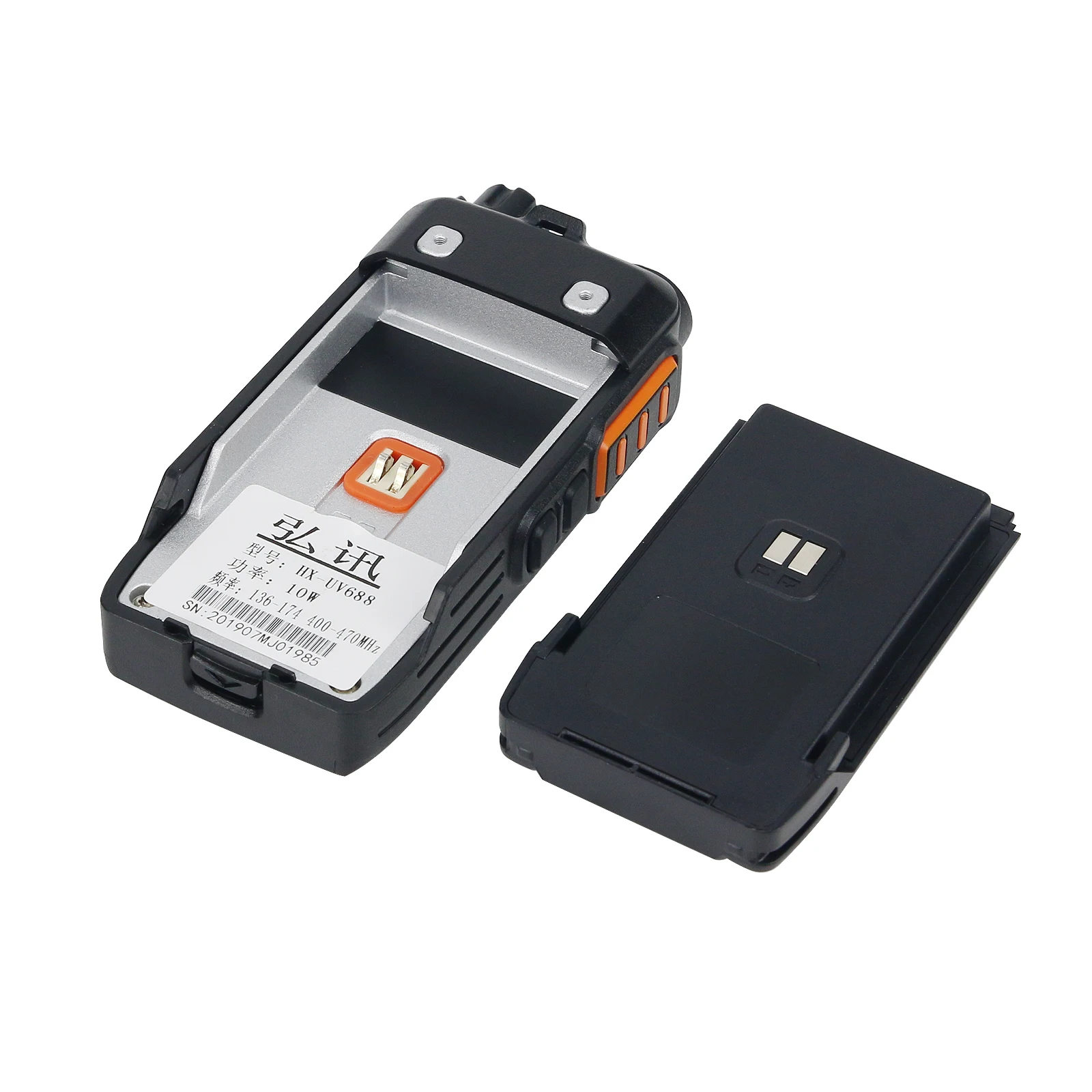 Walkie-talkie portátil de mano, Radio VHF UHF, 240 canales, color negro/rojo, UV-668, 5W