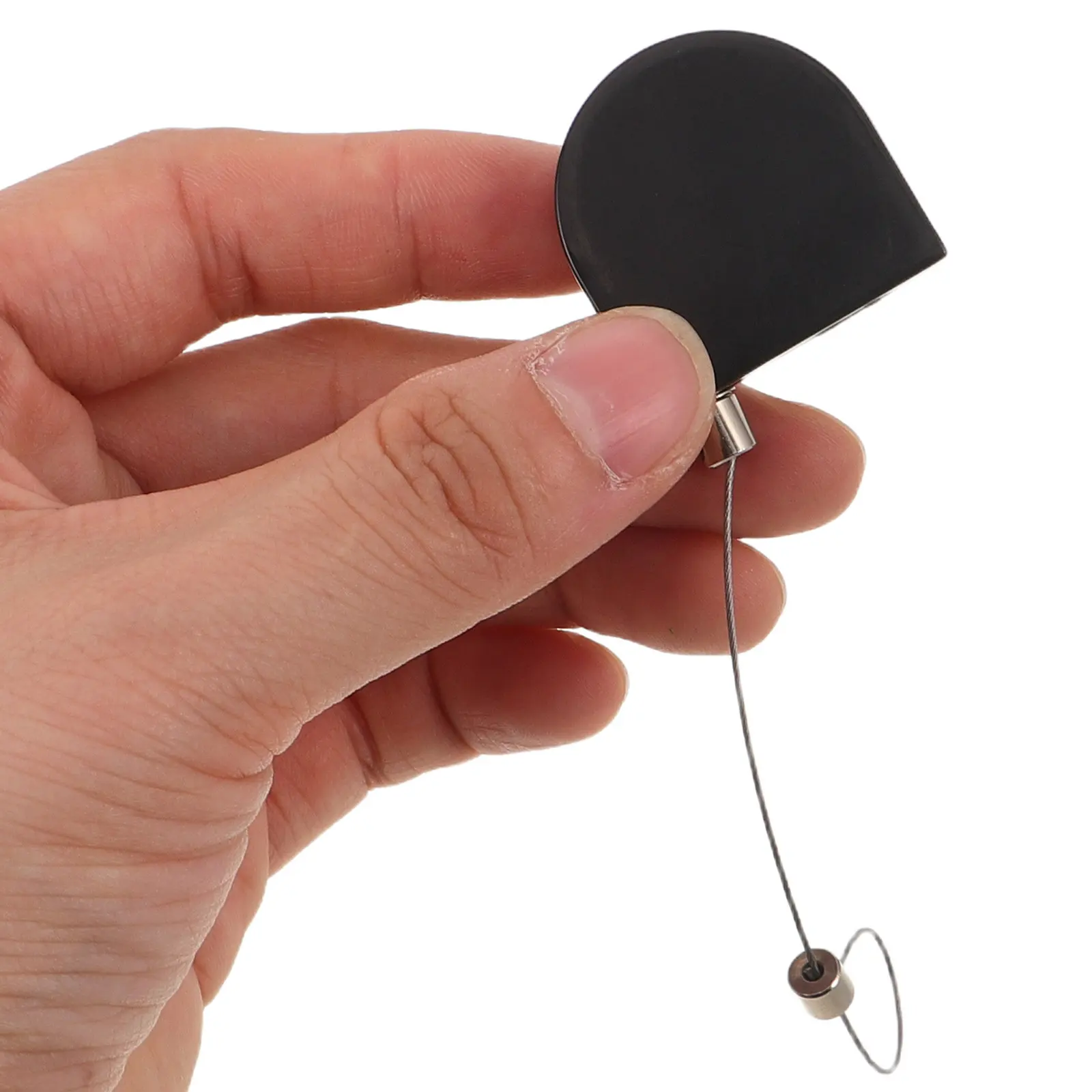 2Pcs Jewelry Retractable Lock Case 90Cm Telescopic Security Cable Lock Remote Rescue Design for Boutique Display Anti-Theft
