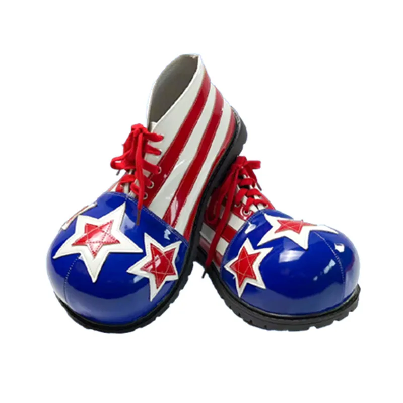 34cm Cute Clown Boots For Adults Carnival Birthday Party Supplies Halloween Cosplay Omica Shoes Funny Joker Magician Favors