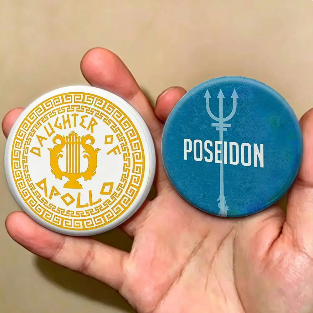 COOL S-Son D-Daughter of Poseidon Greek   Badges Creative Tinplate Button PinsBrooch Badge Clothes Backpack