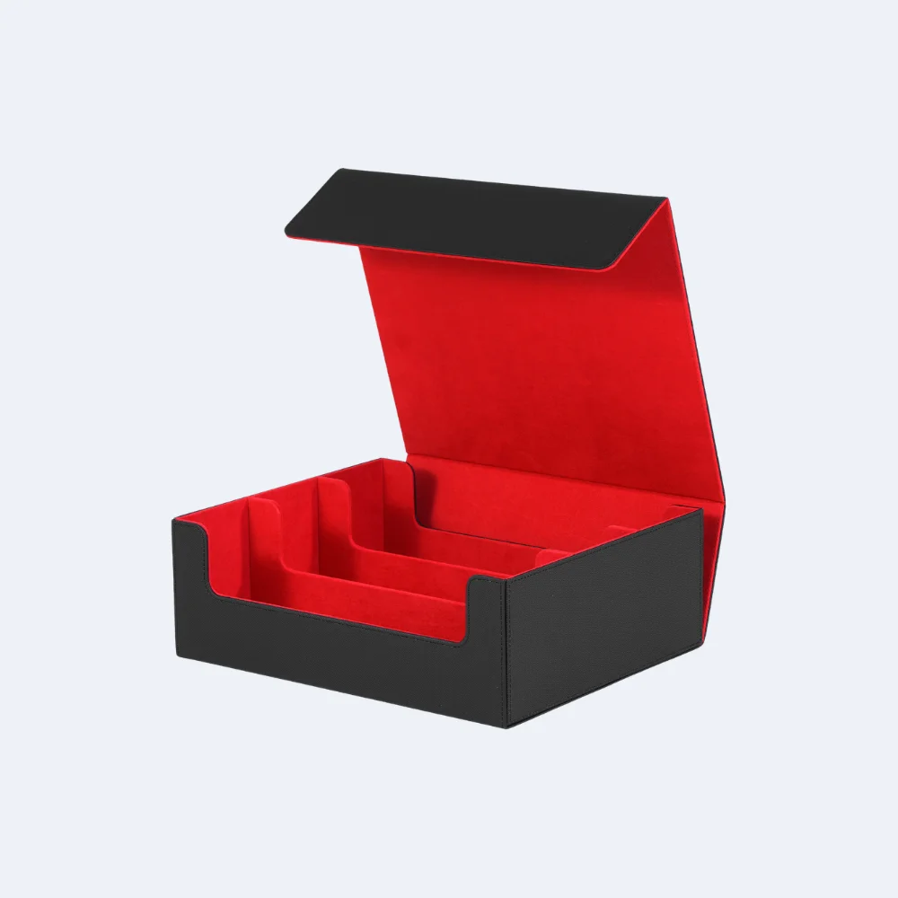 Opbergdoos voor verzamelkaarten, biedt plaats aan 1800+ kaarten met hoesjes, magnetische sluiting, PU lederen kaartenhoes voor MTG, PTCG, YGO, sportkaarten