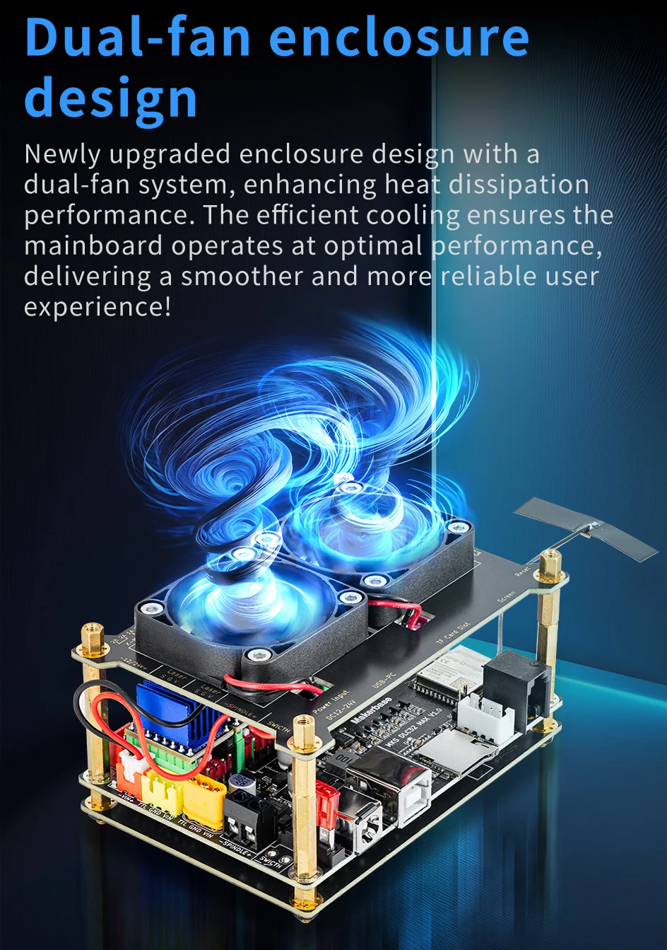 Makerbase MKS DLC32 MAX CNCルータボード レーザー彫刻機 4軸コントローラー 木工レーザー彫刻機 マザーボード TMC2209