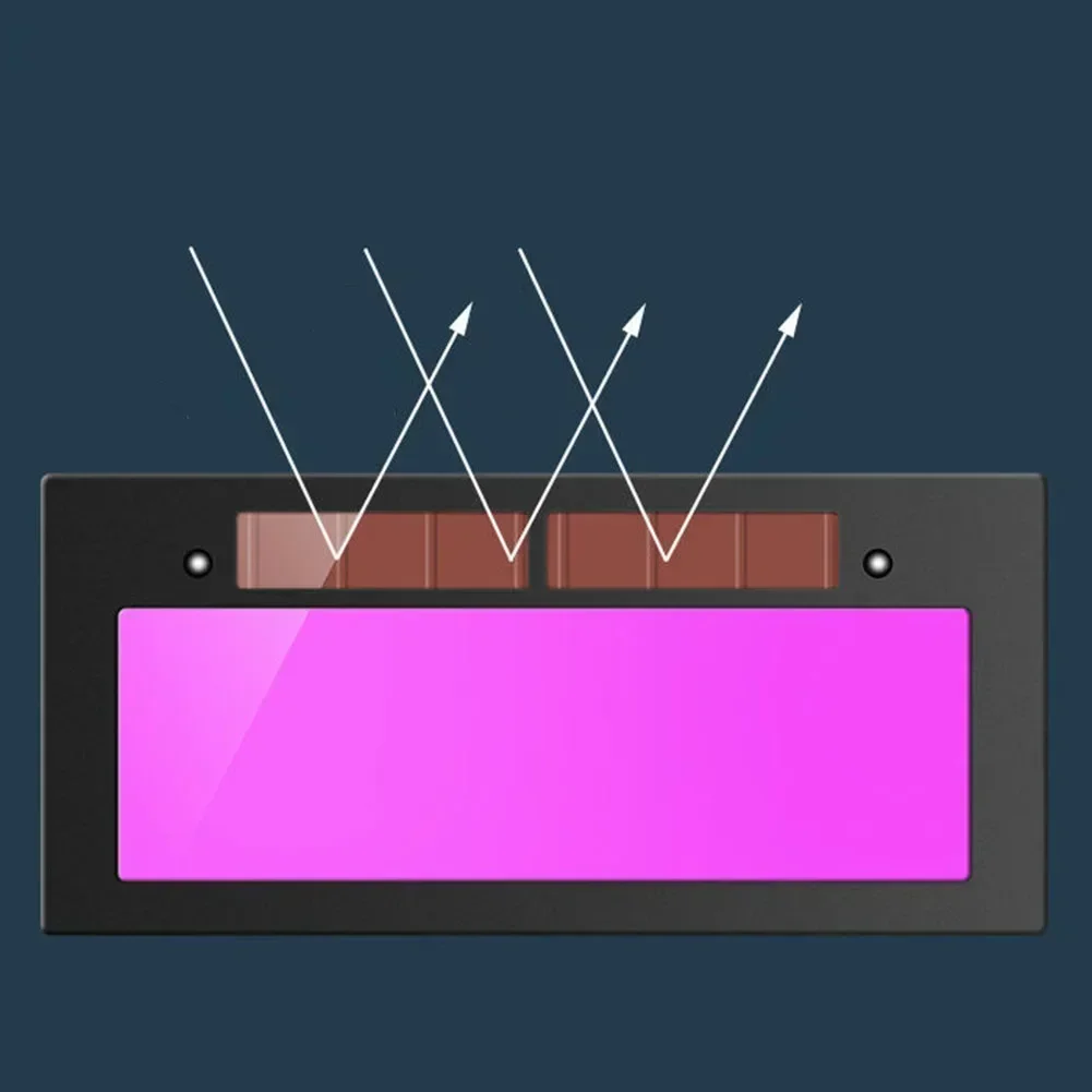 Imagem -04 - Lente de Soldagem Movida a Energia Solar Escurecimento Automático Óculos de Soldagem Capacete Máscara Acessórios de Alta Qualidade Peças 10.8*5cm