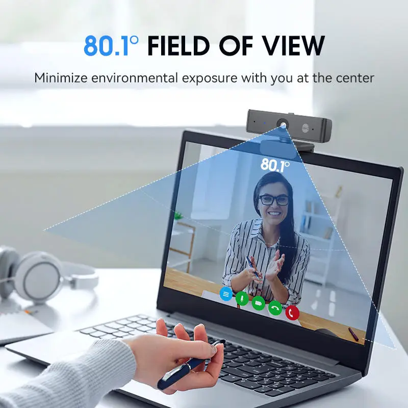 4K UHD 8MP 90fps  8X Zoom USB Webcam For PC Laptop Video Smooth Camera For Business Meeting Online Teaching Boardcast Webcam - view 3