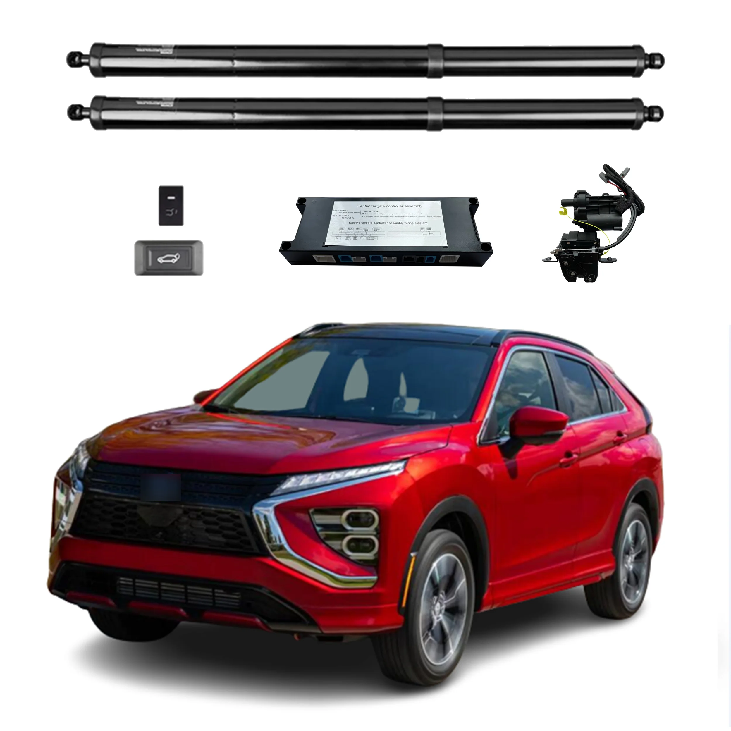 2 Stuks Gasveren Achterklep – Voor Mitsubishi Eclipse Cross 2018-2022 – Kofferbak Dempers