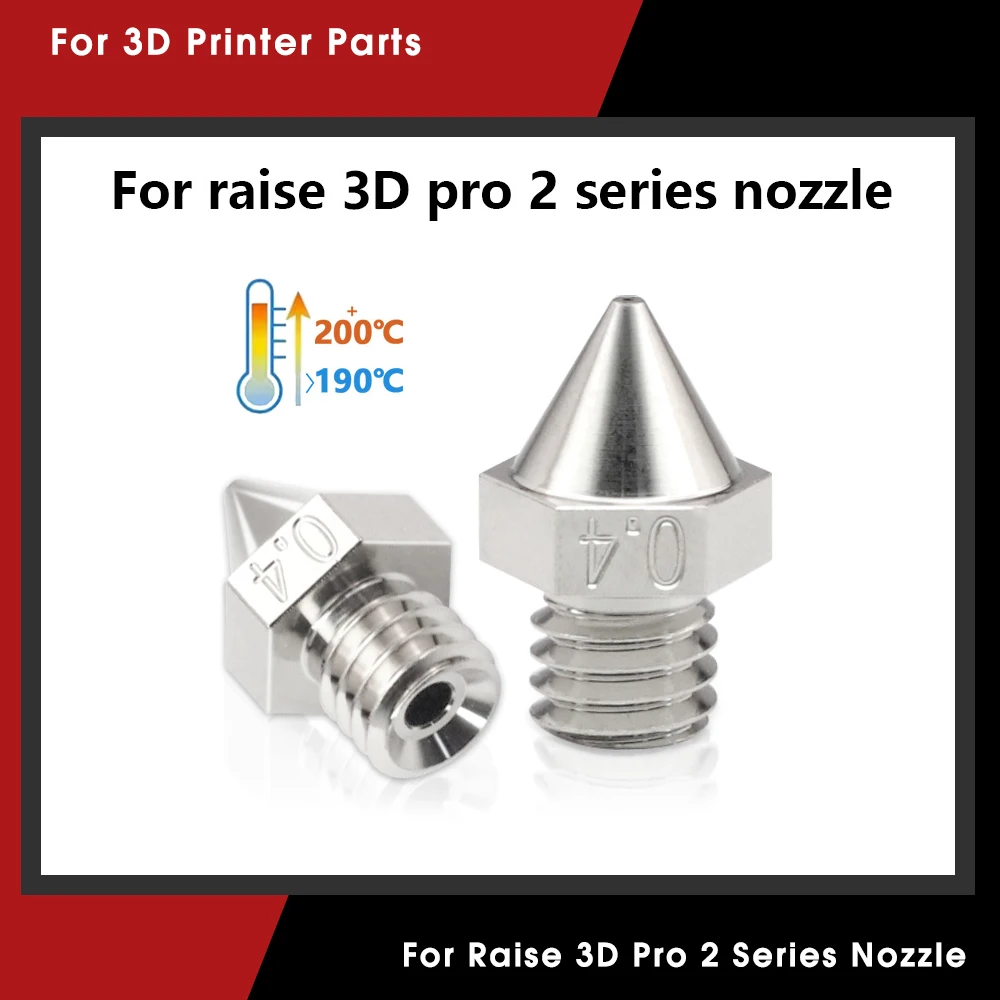 Raise 3D Pro2 Series V3 Hardened Strengthening 0.4mm Nozzle High Speed High Quality 3D Printer Parts