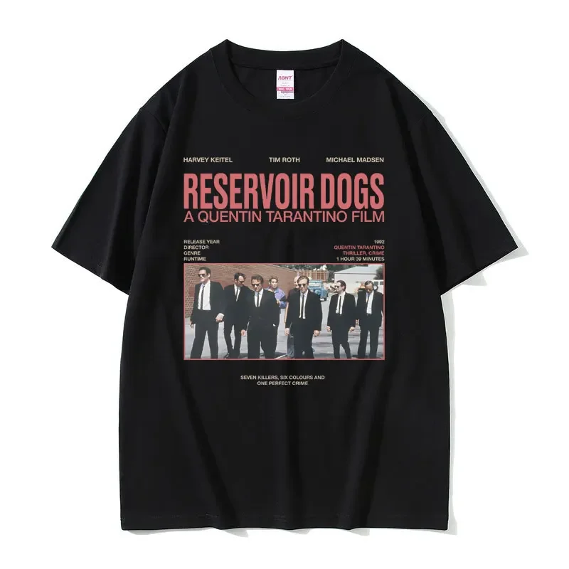 Movie Reservoir Dogs Graphic T Shirts Director Quentin Tarantino Print Tshirt Men Women Classic Vintage Crime Thriller T-shirt