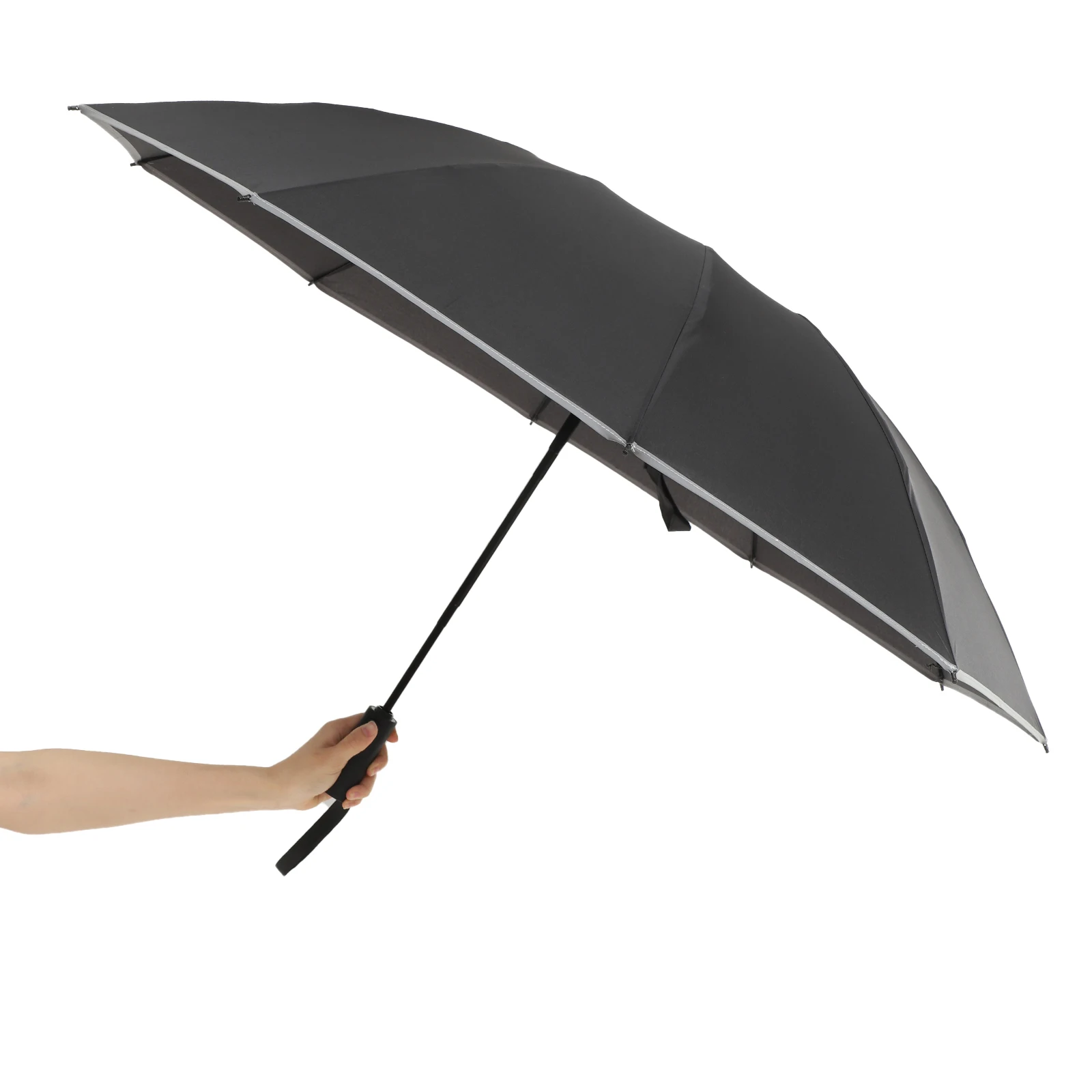 

Reflective Rain Umbrella Foldable Automatic Lightweight Durable Rust-Proof 10 Alloy Bones High Density Pongee Fabric