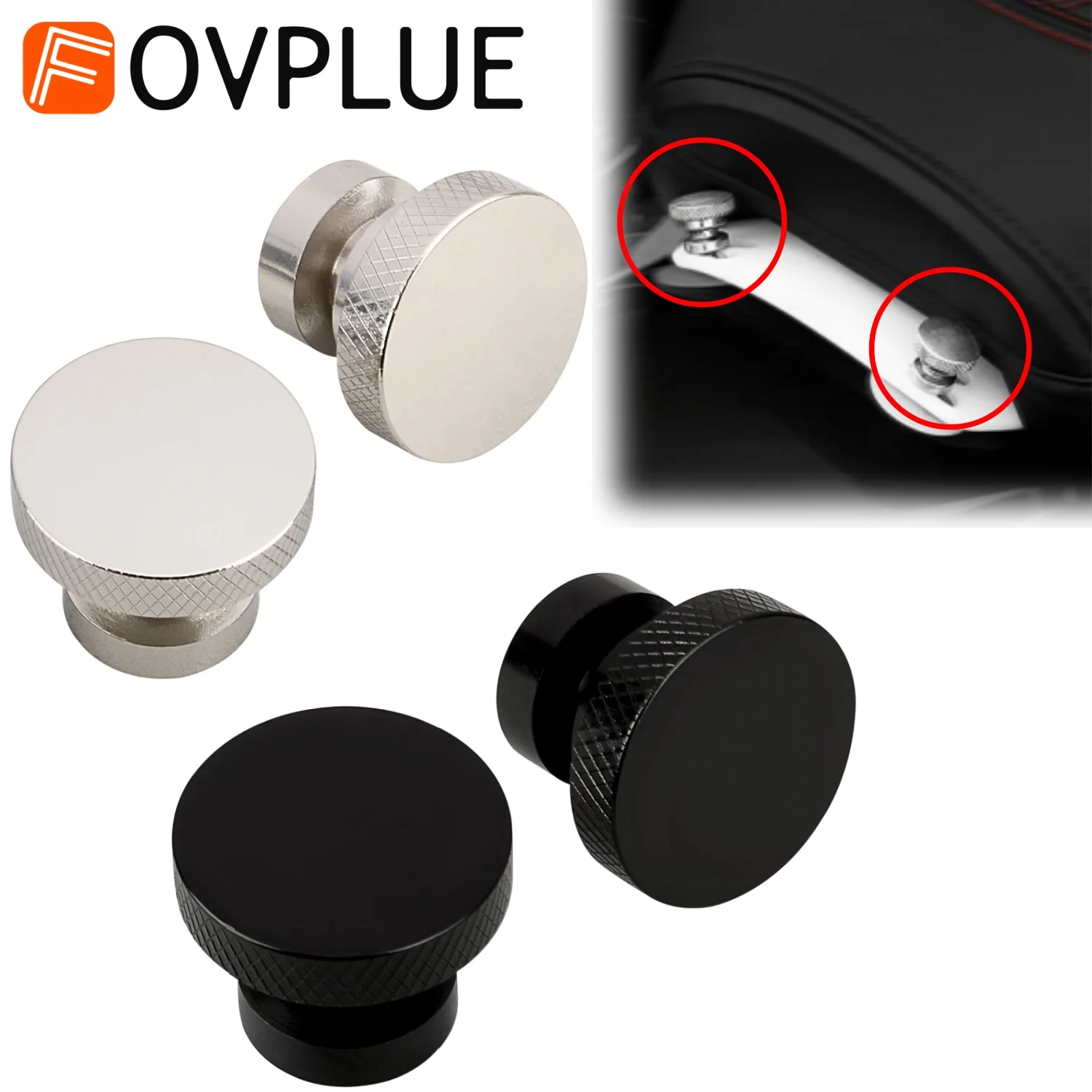 1/4-20 Thread Motorcycle Seat Mount Nuts Rear Fender Studplate For Harley Touring Softail CVO Road Glide Road King Electra Glide