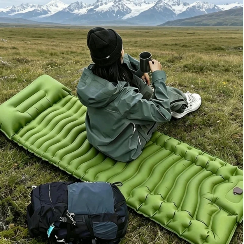 

Widening and Thickening Outdoor TPU Inflatable Mat Camping Foot Automatic Inflatable Mattress Press Moisture-proof Pad
