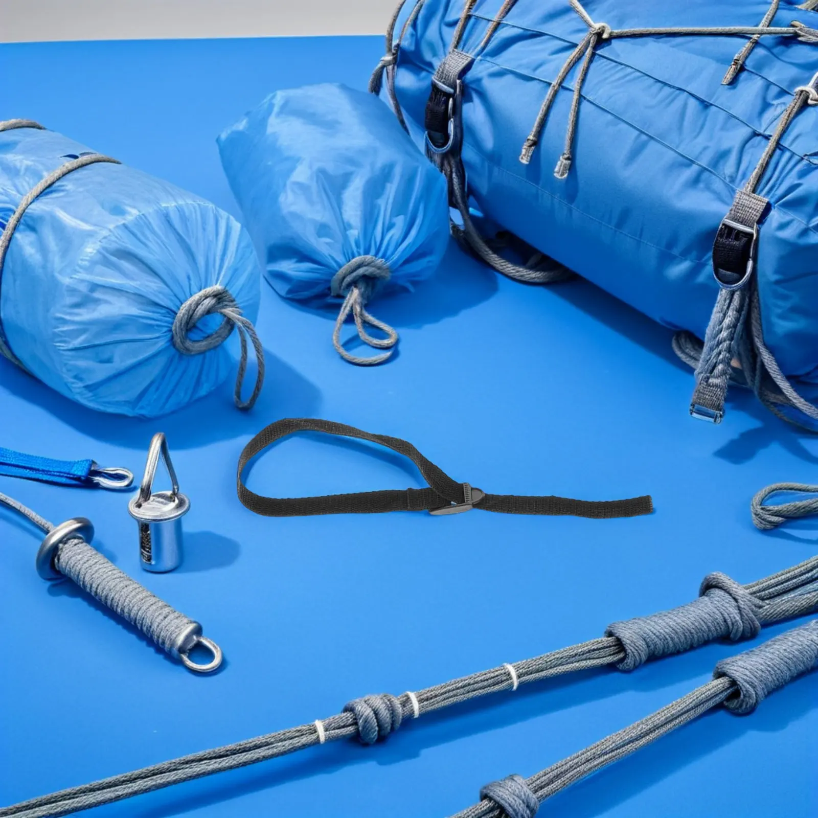 

8Pcs Black Ski Pole Strap Adjustable Wrist Lanyard for Trekking Poles Walking Canes Universal Anti-Loss Ergonomic Grip Outdoor